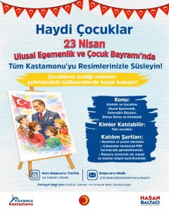 Çocuklar resmedecek, Yuvamız Kastamonu Renklenecek
